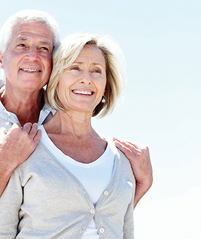 smiling senior couple