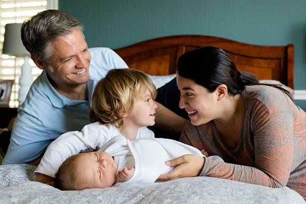 family with a baby
